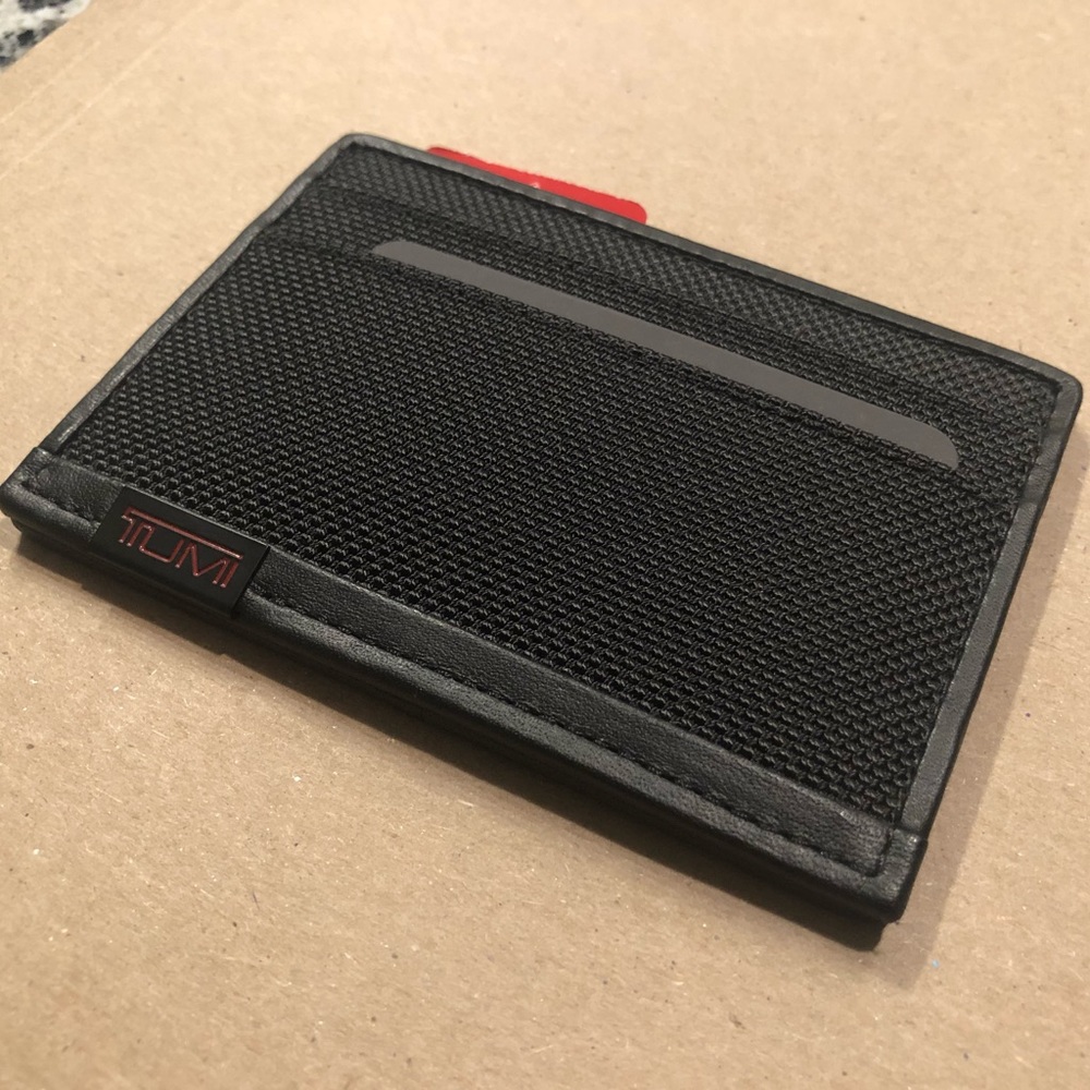 TUMI ID Lock Alpha Slim Card Case Wallet